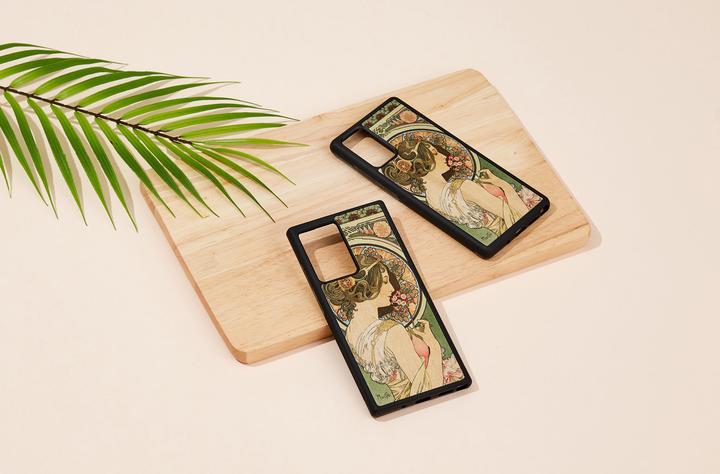 Productafbeelding Man&Wood hoesje voor Galaxy Note 20 roze zwart (Samsung Galaxy Note 20)