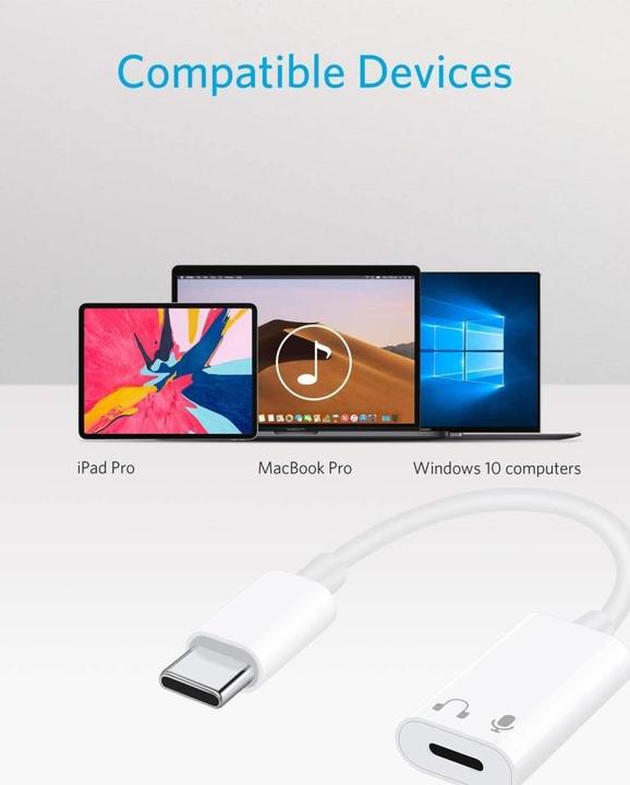 Immagine prodotto PowerGuard Adattatore per cuffie da USB-C a Lightning (USB tipo C)