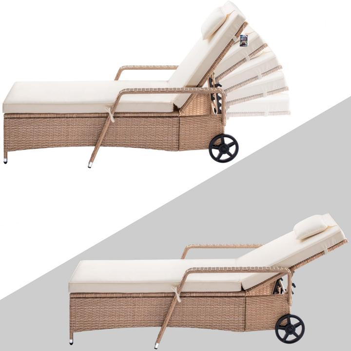 Immagine prodotto Casaria Lettino da giardino (193 cm)
