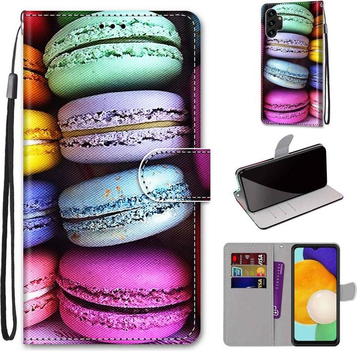 Produktbild Cover-Discount Galaxy A13 4G - Leder Hülle Macarons (Samsung Galaxy A13, Samsung Galaxy A13 5G)