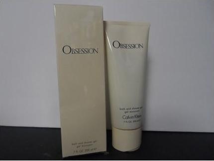 Actual product image Calvin Klein Vintage Obsession Bath and Shower Gel 7oz 200ml - Made in France (200 ml)