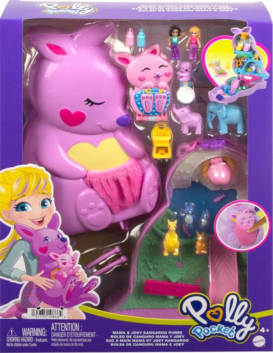Productafbeelding Polly Pocket Mattel HKV50 Mama & Joey Kangoeroe doos