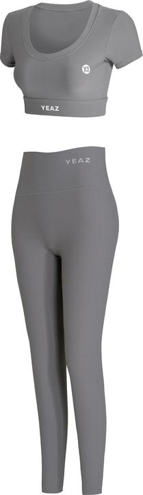 Actual product image Yeaz CLUB LEVEL SET Short Top Leggings XL (Grey) (XL)