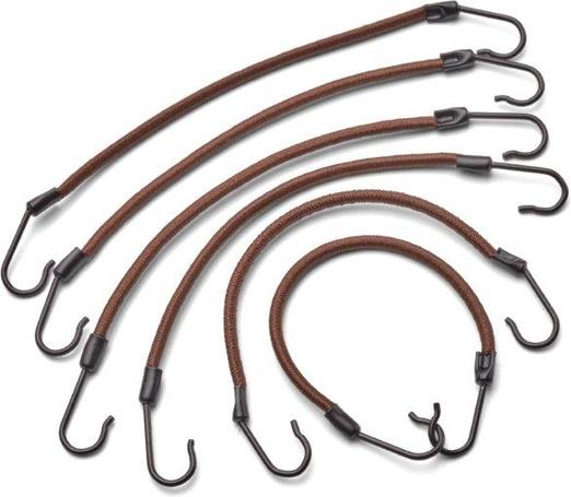 Trisa Haken Zopfgummis 12cm braun 6 Stk. (Haargummi)