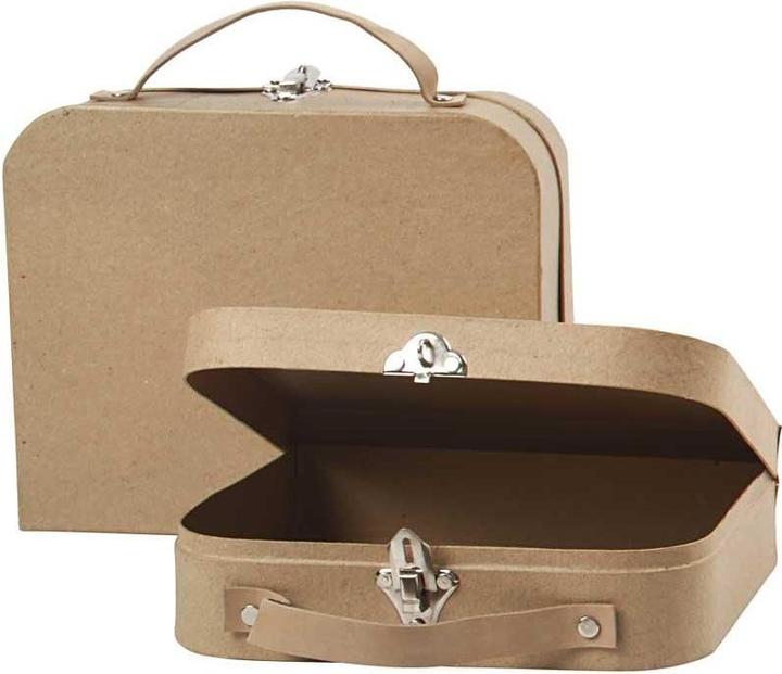 Produktbild Creativ Company Pappmaché-Koffer 2 Stück, Form: 4, Verpackungseinheit: 2