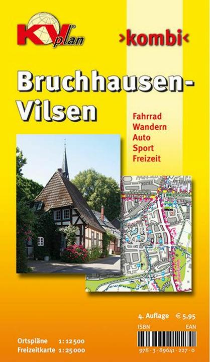 Produktbild Bruchhausen-Vilsen, KVplan, Radkarte/Wanderkarte/Stadtplan, 1:25.000 / 1:12.500