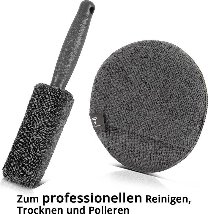 Produktbild Stahlwerk Autoreinigungs-Set 7-teiliges Autopflege-Set / Aufbereitungs-Set