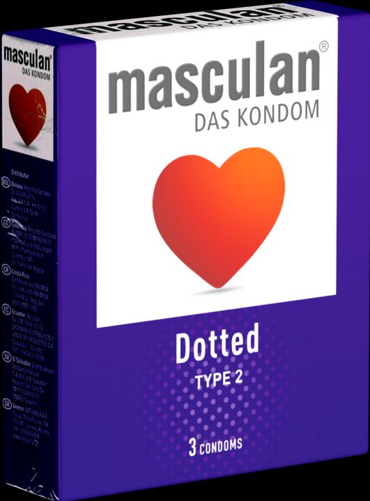 Actual product image Masculan Dotted" condoms (3 pcs.)