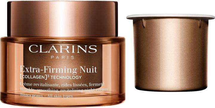 Clarins Extra-Firming Nuit (COLLAGEN)³ TECHNOLOGY Crème Toutes Peaux Refill (50 ml, Nachtcreme)