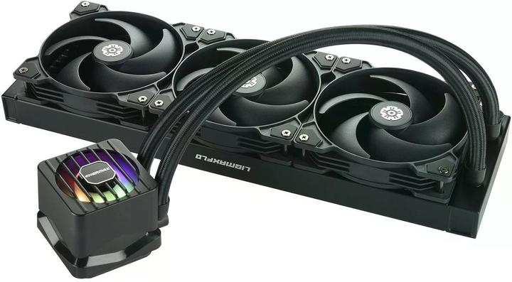 Actual product image Enermax LIQMAXFLO SR 360mm CPU AIO liquid cooler - Xtreme dual chamber PWM pump