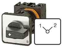 Produktbild Eaton Stufenschalter, Kontakte: 9, 20 A, Frontschild: 1-3, 45 °, 3 Stufen 45°, rastend, Einbau