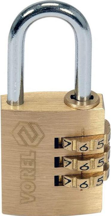 Toya Vorel Kłódka Mosiężna Szyfrowa 25mm