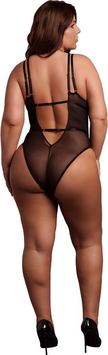 Produktbild Le Désir Wireless Lace Bodysuit with Adjustable Sliders - Plus Size - Black (Plus Size)