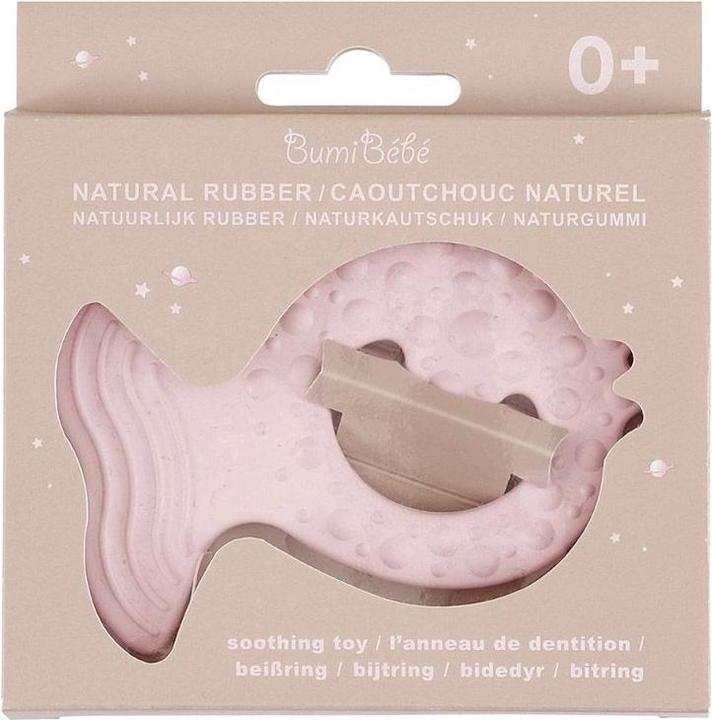 Produktbild Hevea Bumi bébé Naturkautschuk Beissring Fisch, Rose