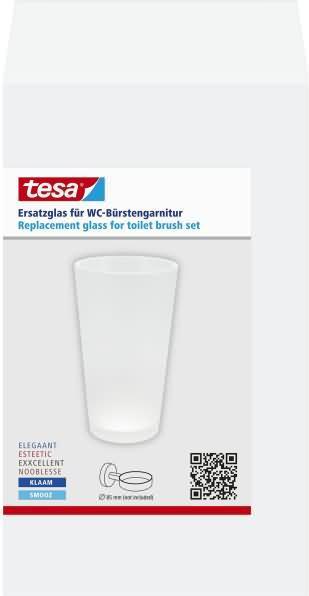 Produktbild tesa Ersatzglas für Toillettenbürste inkl. Klebelösung ohne Bohren