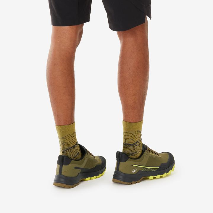 Actual product image Quechua Wandersocken hoch 2 Paar - Hike 500 Trendy khaki/grau (39 - 42)
