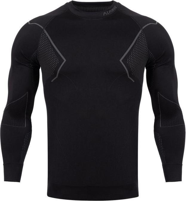Actual product image Alpinus Thermoactive men's sweatshirt Active Base Layer black-grey GT43189 S (S)