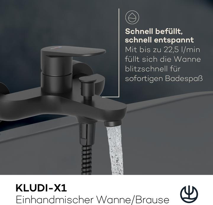 Produktbild Kludi X1 Wannenarmatur Aufputz