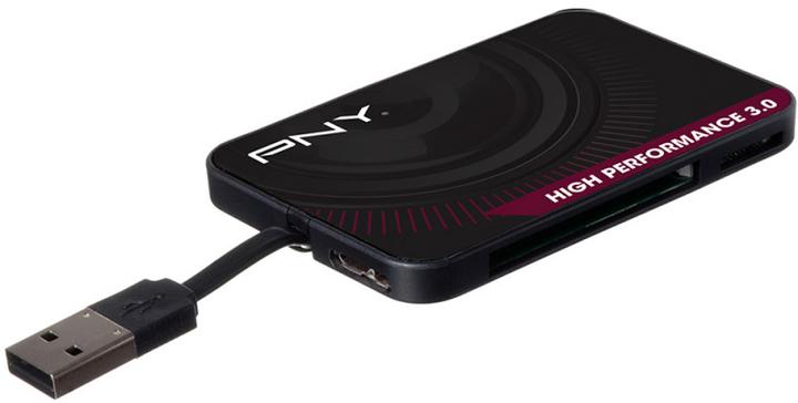 Image du produit PNY Lecteur de cartes Flash Formats 3.0 haute performance (USB 3.0)