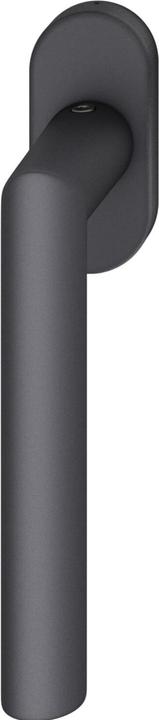 Produktbild FSB Fenstergriff 34 1076 ovale Rosette Griff universal Aluminium schwarz matt