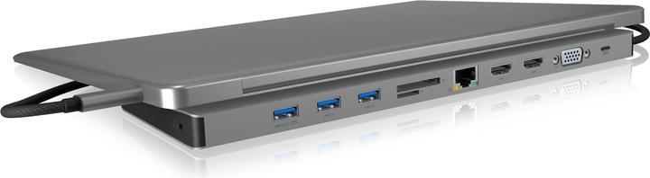 Actual product image Icy Box IB-DK2106-C (USB-C, 1 Ports)