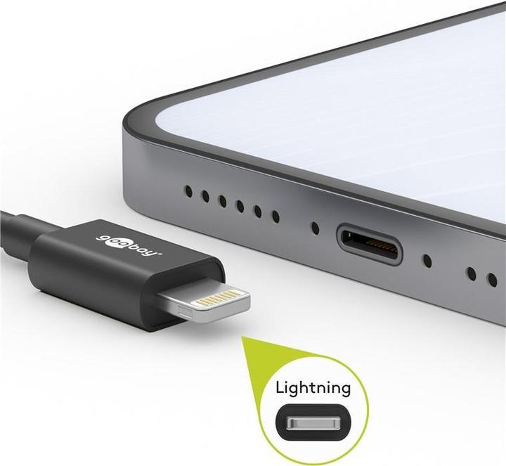 Produktbild Goobay Lightning - USB-C Kabel (0.50 m, USB 2.0)
