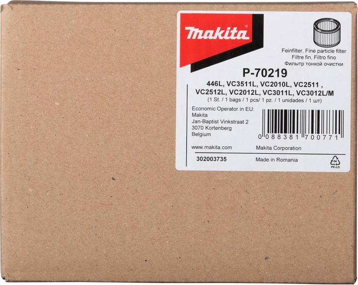 Produktbild Makita Hauptfilter P-70219