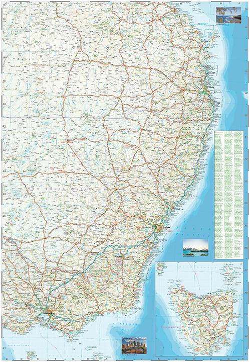 Produktbild Landkarte Australien, Ost / Australia, East (1:1.800.000)