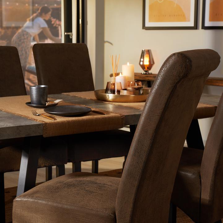 Immagine prodotto tectake 8 sedie da sala da pranzo con seduta ergonomica