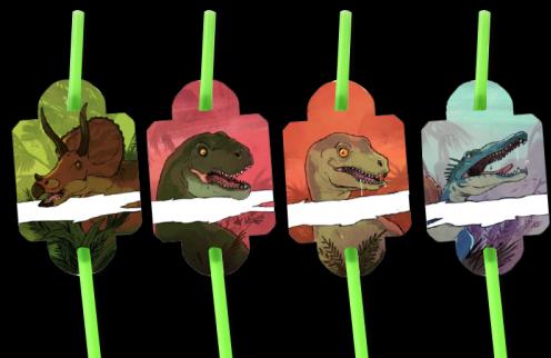 Immagine prodotto DH-Konzept Cannucce per bere Dinosauro (8 x)