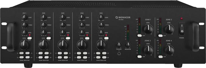 Monacor PA-4040 40 W 4-zone ELA amplifier (Amplifier)