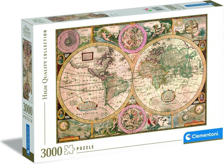 Image du produit Clementoni Old Map Jeu(x) de puzzle Cartes géographiques (3000 pièces)