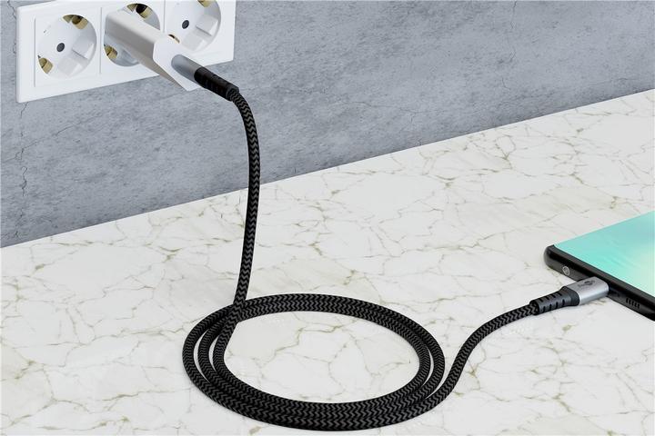 Immagine prodotto Goobay Cavo USB-C di, in tessuto, spina in metallo, extra robusto (0.50 m, USB 2.0)