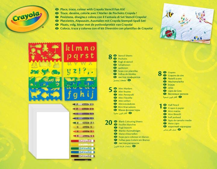 Nutritional values and ingredients Crayola stencil painting