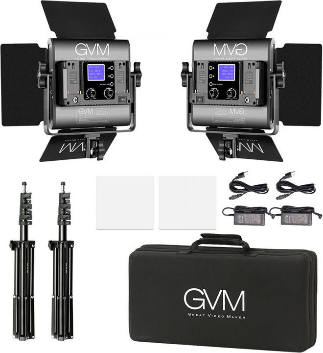 Image du produit GVM 800D-RGB-2L (Panneaux lumineux, éclairage de studio, Lumière vidéo)