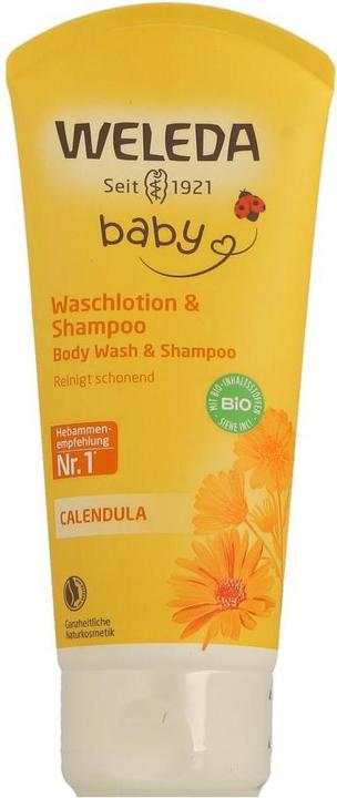 Actual product image Weleda Baby Calendula Shampoo And Body Wash (200 ml, Liquid shampoo)