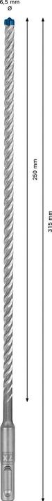 Produktbild Bosch Professional Zubehör EXPERT SDS plus-7X Hammerbohrer, 6,5 x 250 x 315 mm (6.5 mm)