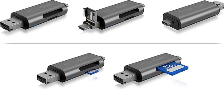 Produktbild Icy Box Ib-Cr200-C Sd (USB, USB 2.0 Micro-B)