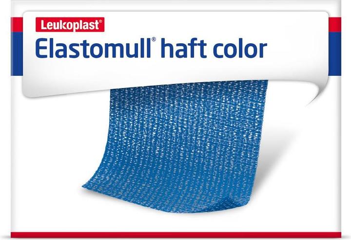 Actual product image BSN haft color hospital 20mx6cm gedehnt blau