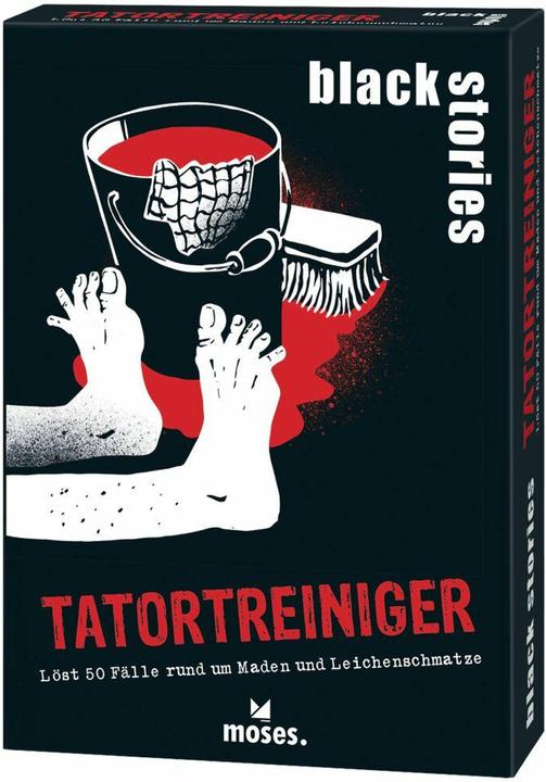 Actual product image black stories crime scene cleaner (German)