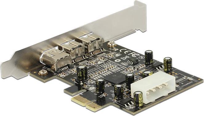 Image du produit Delock 89153, PCI-E x1 à 2x 1394B + 1x 1394A
