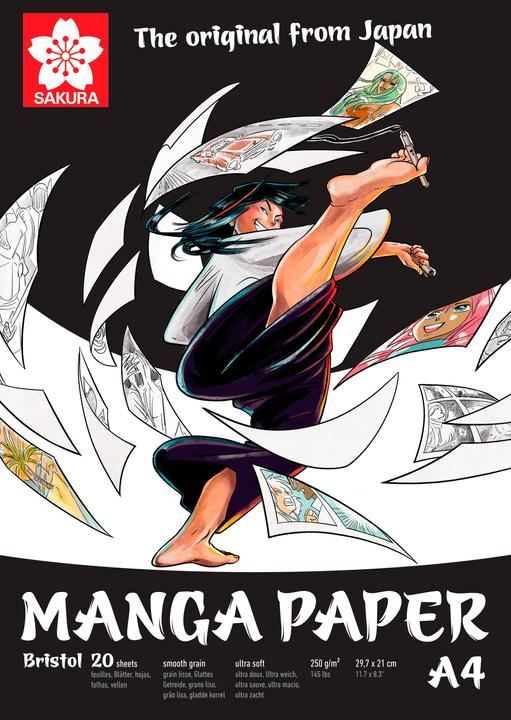 Image du produit Sakura Carton à dessin Manga A5 (A5, Blanc, Couverture rigide)