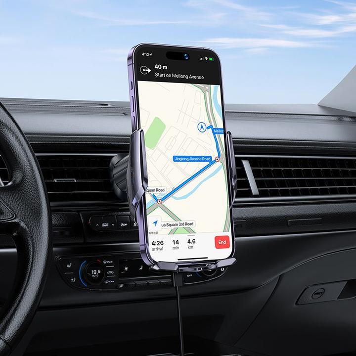 Actual product image Hoco CA202 quick smartphone holder with suction cup
