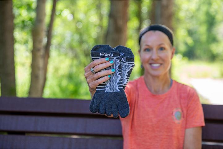Actual product image Injinji Ultra Run No-Show Wool (S)