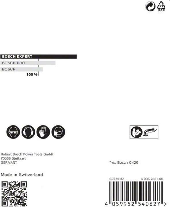 Immagine prodotto Bosch Professional Zubehör Expert M480 Rete di levigatura per levigatrice Delta, 93 mm, G 400, 5 pezzi. (400)
