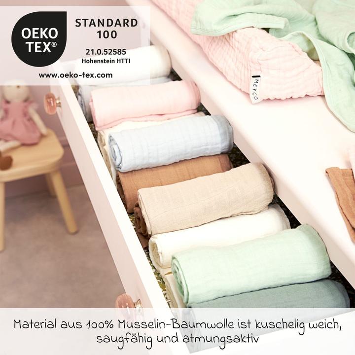 Produktbild Meyco pre-washed musselin mullwindeln (70 cm, 70 cm)