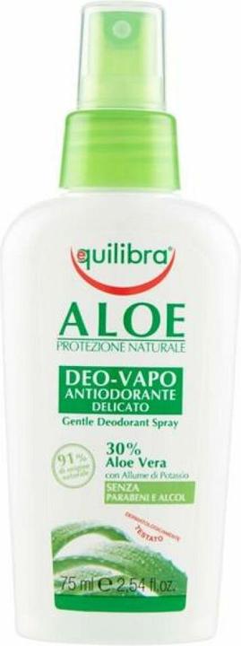 Actual product image Equilibra EQUILIBRA Aloe Protezione Naturale Gentle Deodorant Spray aleosowy dezodorant anti-odour Aloe Vera 7 (Spray, 75 ml)