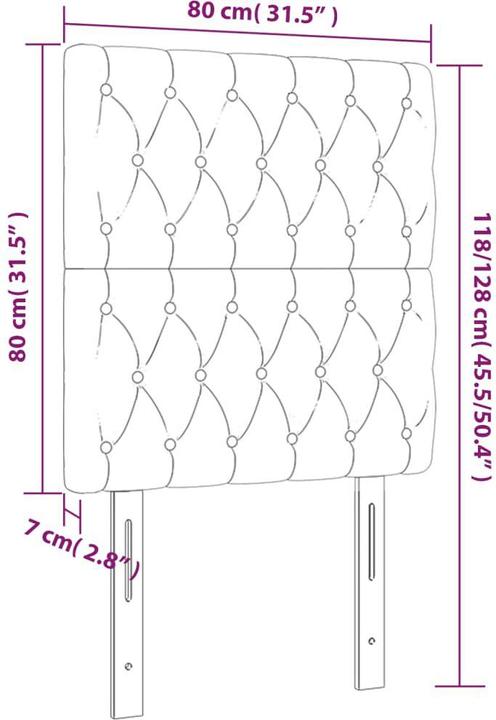 Produktbild VidaXL Naoma (80 x 7 x 128 cm)
