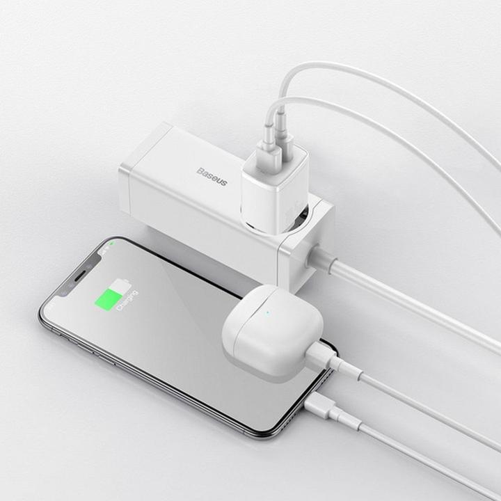 Actual product image Baseus Compact Charger 2U 10.5W EU White (10.50 W)