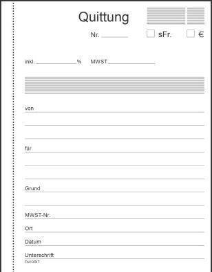 Produktbild Favorit Durchschreibebuch Quittungen (100 x)